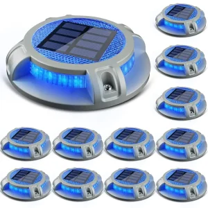Solar Driveway Lights Outdoor 4 Modes