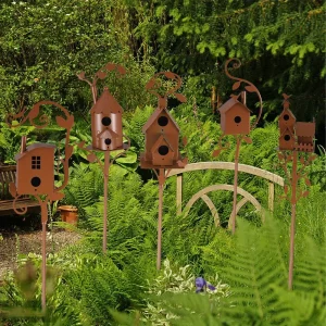Rustic Bird House and Stand