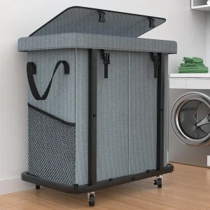 High Grade Large Laundry Basket with Wheels